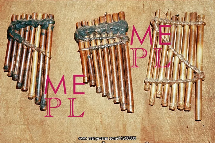 : Three sets of panpipes, Panpipe, Hugh Tracey, Internation : Three sets of panpipes, Panpipe, Hugh Tracey, Internation