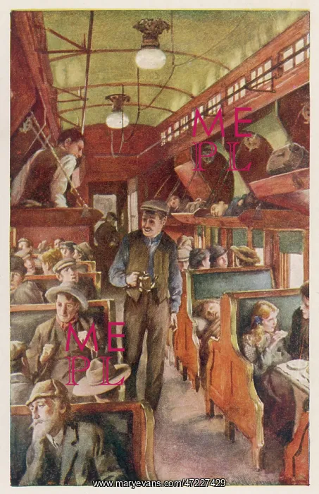 : Settlers in Rail Coach : Settlers in Rail Coach