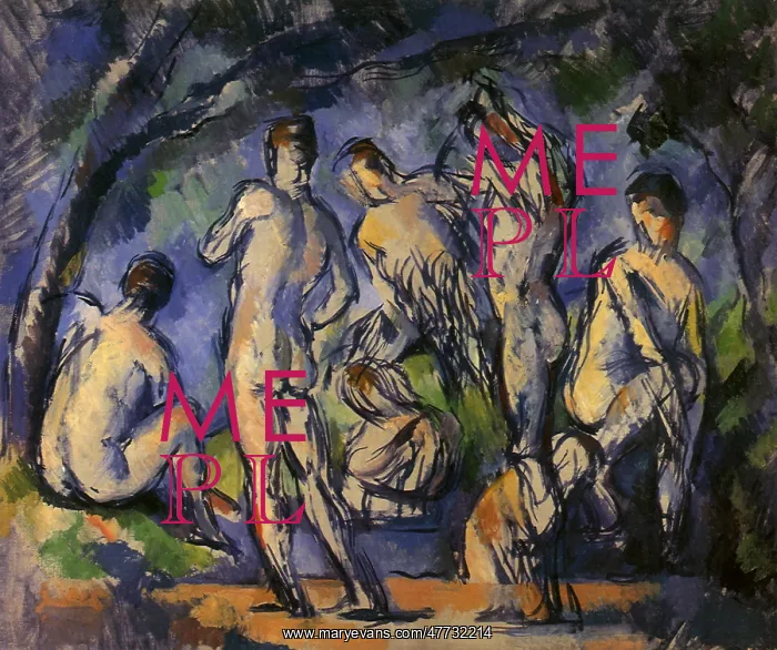  : Seven Bathers, by Paul Cezanne
