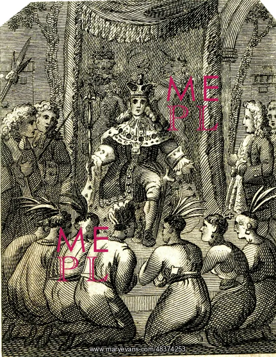 : Seven Cherokee Chief's introduced to the King George 1730 : Seven Cherokee Chief's introduced to the King George 1730