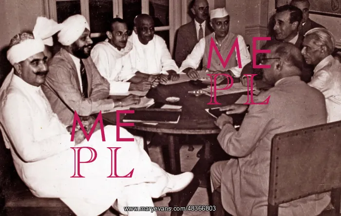 : The seven Indian political leaders accept the : The seven Indian political leaders accept the