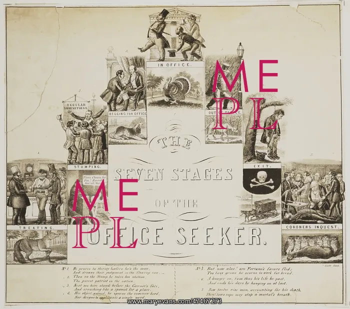 : The seven stages of the office seeker : The seven stages of the office seeker