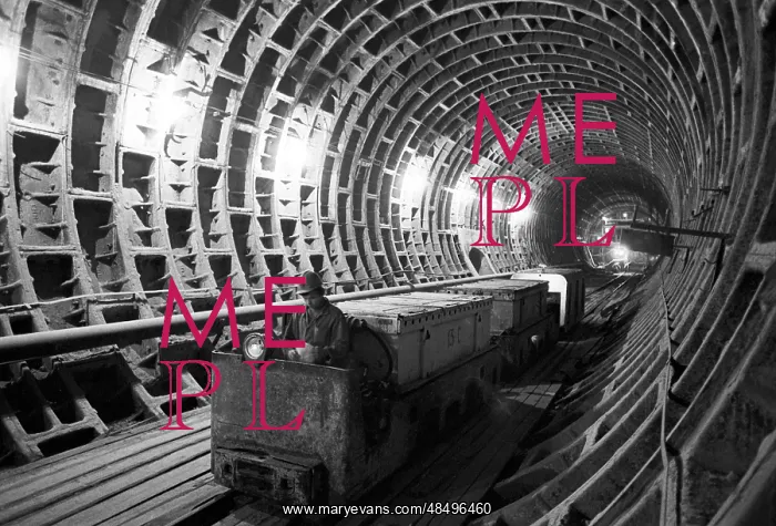 : Severomuysky Tunnel under construction, 1991 : Severomuysky Tunnel under construction, 1991