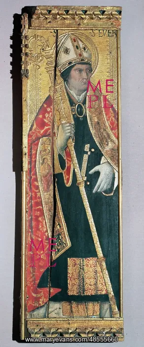 : Severus of Barcelona. 3th-4th centuries. Gothic altarpiece : Severus of Barcelona. 3th-4th centuries. Gothic altarpiece