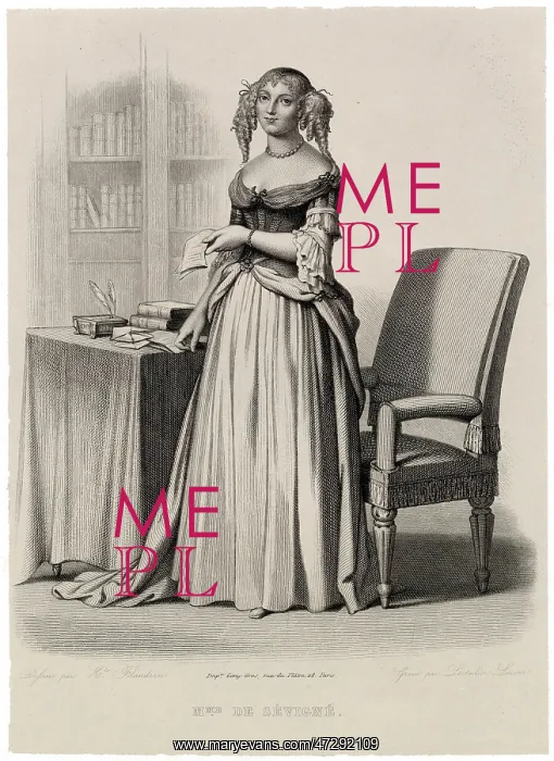 : SEVIGNE. Marie de Rabutin-Chantal, marquise, known as Madame de SEVIGNE : SEVIGNE. Marie de Rabutin-Chantal, marquise, known as Madame de SEVIGNE