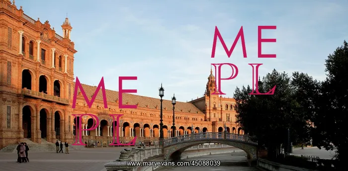 : Seville. Low angle view of Plaza de Espana, Seville : Seville. Low angle view of Plaza de Espana, Seville