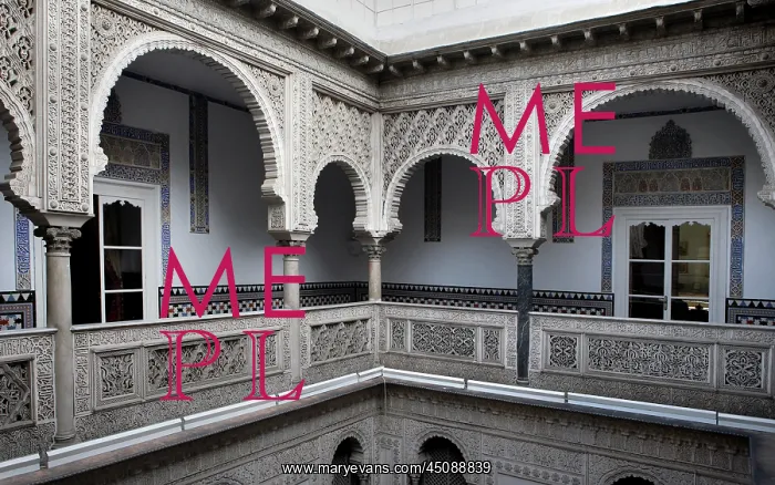  : Seville. Detail of Patio de las Munecas (Courtyard of the Dolls)