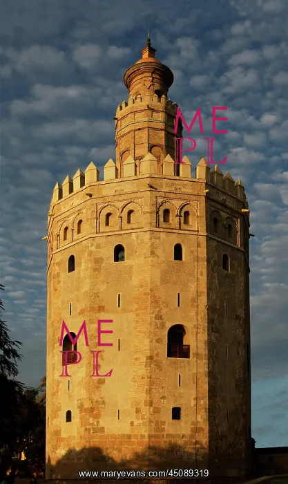 : Seville. General view of Torre del Oro (Tower of Gold) : Seville. General view of Torre del Oro (Tower of Gold)