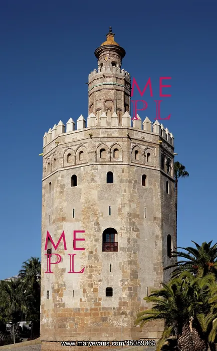 : Seville. General view of Torre del Oro (Tower of Gold) : Seville. General view of Torre del Oro (Tower of Gold)
