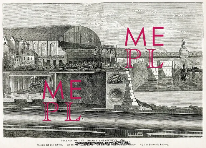 : SEWERS UNDER LONDON 1867 : SEWERS UNDER LONDON 1867