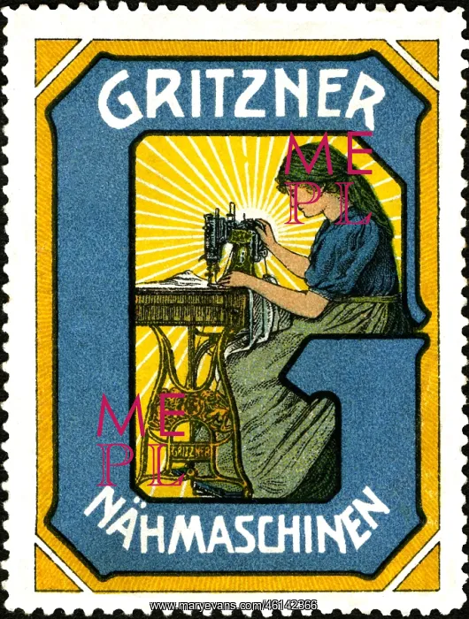 : Sewing machine advert : Sewing machine advert