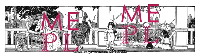 : Sewing on the porch : Sewing on the porch