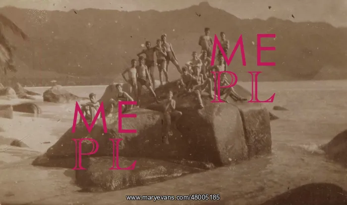 : Seychelles Boy Scouts Bathing : Seychelles Boy Scouts Bathing