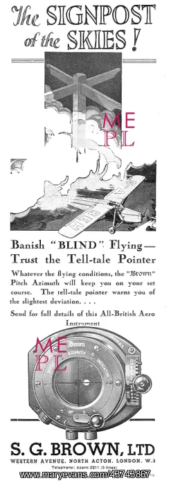 : The S.G.Brown Aero Pitch Azimuth Indicator : The S.G.Brown Aero Pitch Azimuth Indicator