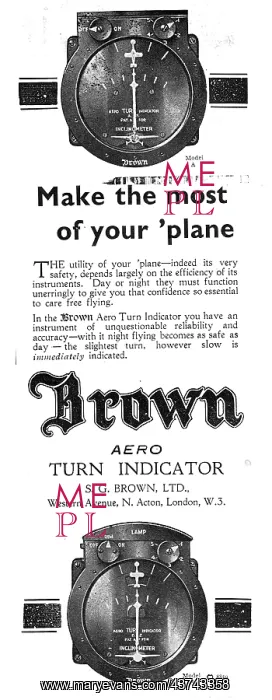 : S.G.Brown Aero Turn Indicator : S.G.Brown Aero Turn Indicator