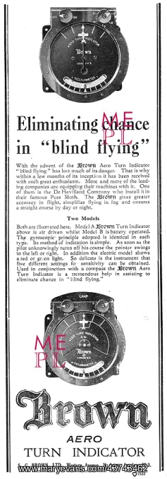 : S.G.Brown Aero Turn Indicator : S.G.Brown Aero Turn Indicator