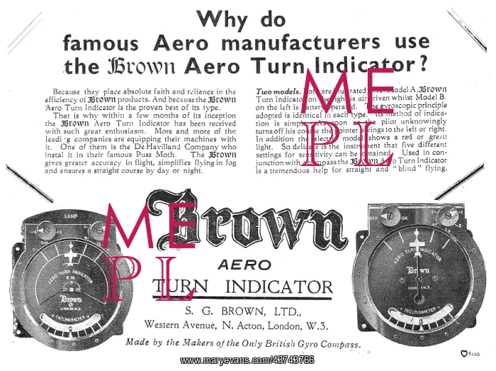  : S.G.Brown Aero Turn Indicator