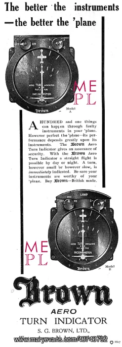 : S.G.Brown Aero Turn Indicator : S.G.Brown Aero Turn Indicator