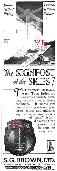 : S.G.Brown Aero Turn Indicator : S.G.Brown Aero Turn Indicator