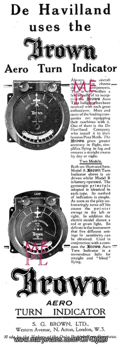 : S.G.Brown Aero Turn Indicator : S.G.Brown Aero Turn Indicator