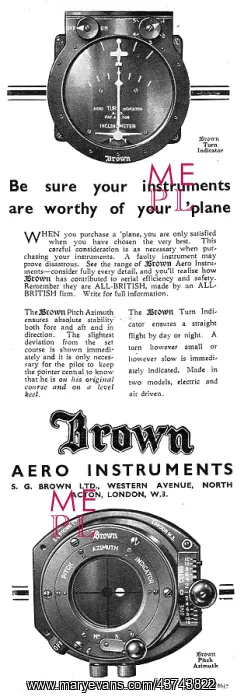 : S.G.Brown Aero Turn Indicator : S.G.Brown Aero Turn Indicator