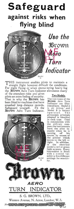: S.G.Brown Aero Turn Indicator : S.G.Brown Aero Turn Indicator