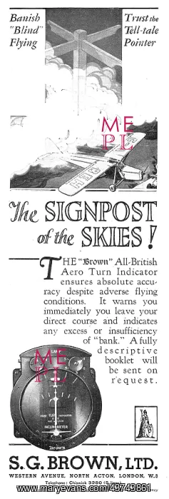: S.G.Brown - Banish Blind Flying! Trust the Tell-Tale Pointer : S.G.Brown - Banish Blind Flying! Trust the Tell-Tale Pointer
