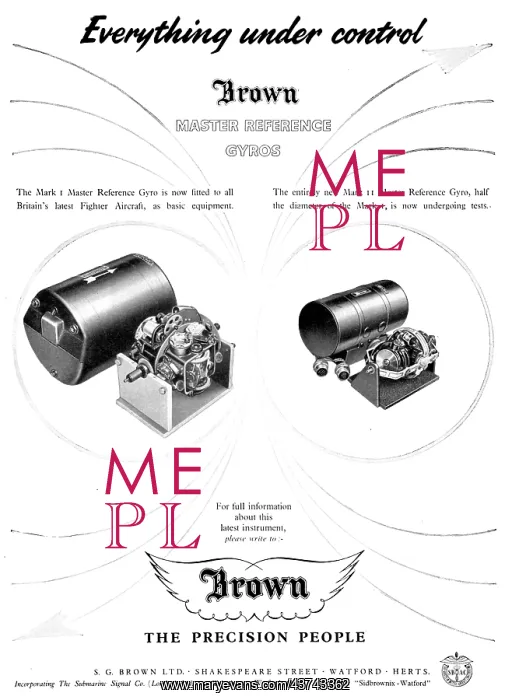 : S.G.Brown Gyroscopes For Aircraft : S.G.Brown Gyroscopes For Aircraft