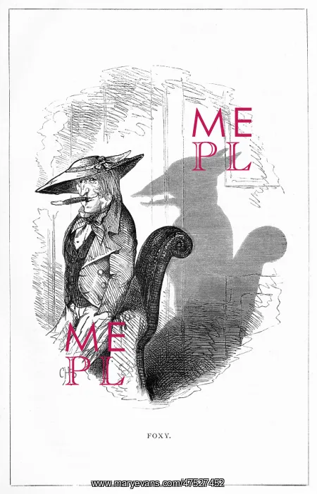 : Shadow drawing. C.H. Bennett, Foxy : Shadow drawing. C.H. Bennett, Foxy