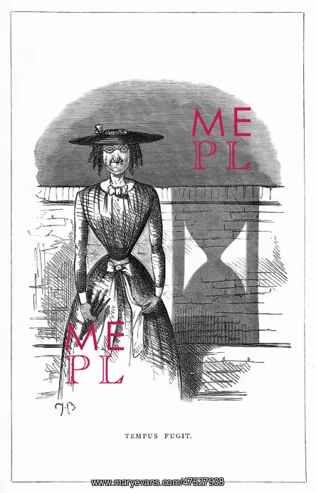 : Shadow drawing. C.H. Bennett, Tempus Fugit : Shadow drawing. C.H. Bennett, Tempus Fugit