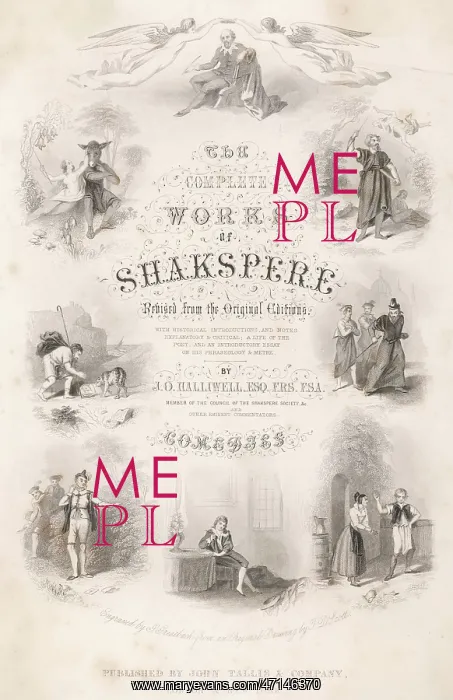 : Shakespeare illustrated title page : Shakespeare illustrated title page