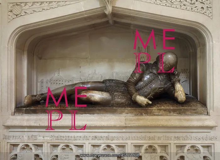 : Shakespeare Memorial, Southwark Cathedral, London, England : Shakespeare Memorial, Southwark Cathedral, London, England