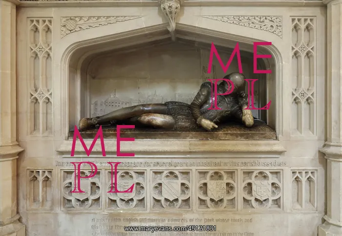 : Shakespeare Memorial, Southwark Cathedral, London, England : Shakespeare Memorial, Southwark Cathedral, London, England