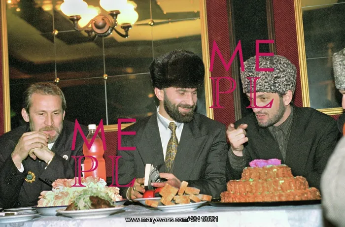 : Shamil Basayev celebrates his 32 : Shamil Basayev celebrates his 32