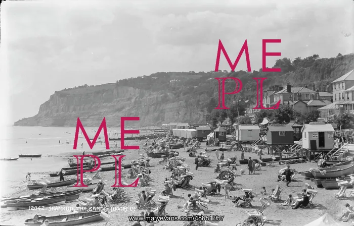: Shanklin Beach Scene : Shanklin Beach Scene