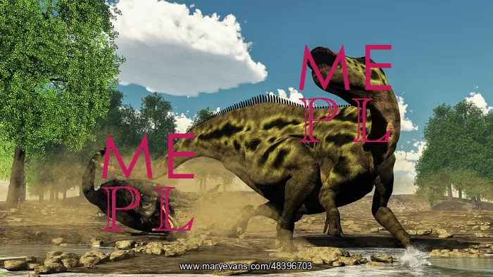 : Shantungosaurus dinosaur defending itself from a ? : Shantungosaurus dinosaur defending itself from a ?