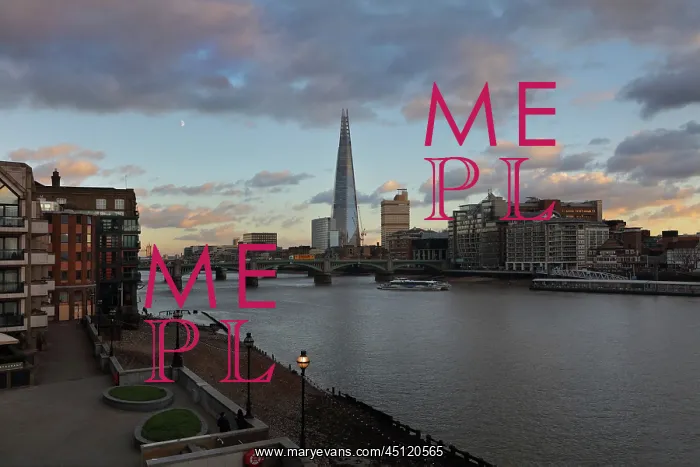 : The Shard and river Thames, London, England : The Shard and river Thames, London, England