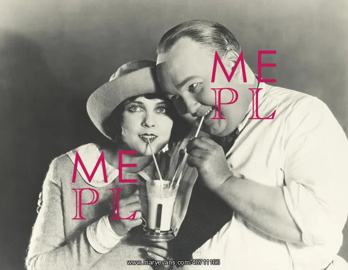 : Sharing a milkshake : Sharing a milkshake
