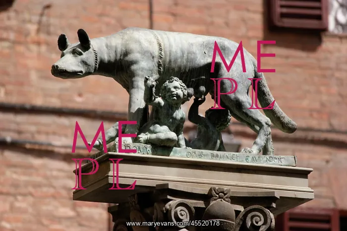 : She-wolf suckles the boys Romulus and Remus : She-wolf suckles the boys Romulus and Remus