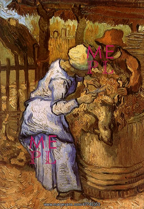  : The Sheep-Shearers, by Van Gogh