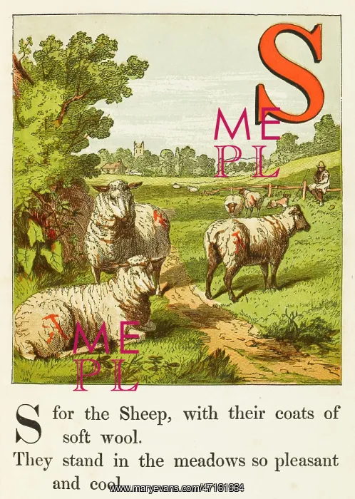 : SHEEP AND SHEPHERD 1867 : SHEEP AND SHEPHERD 1867