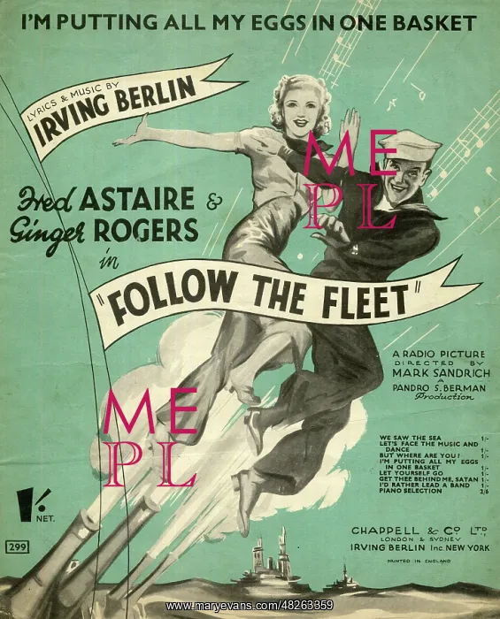 : Sheet Music Cover - Follow the Fleet : Sheet Music Cover - Follow the Fleet