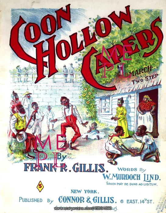 : Sheet music, illustration shows African ? : Sheet music, illustration shows African ?