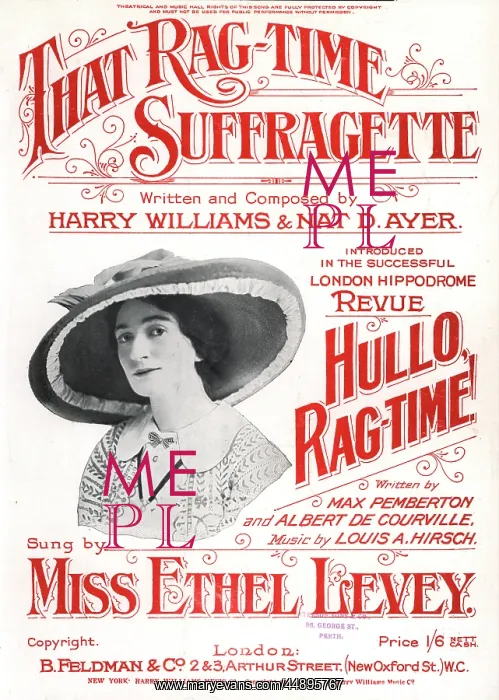: Sheet Music That Ragtime Suffragette : Sheet Music That Ragtime Suffragette