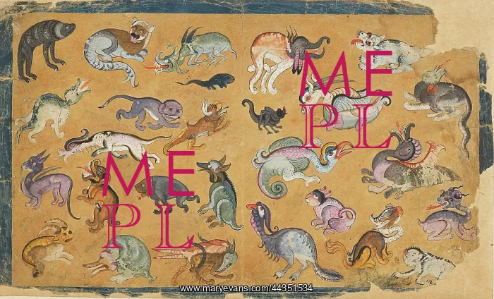 : Sheet of studies of grotesque animals : Sheet of studies of grotesque animals