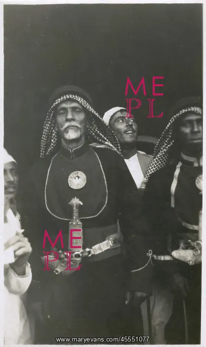 : The Sheik of Muscat, Oman and his right hand man : The Sheik of Muscat, Oman and his right hand man