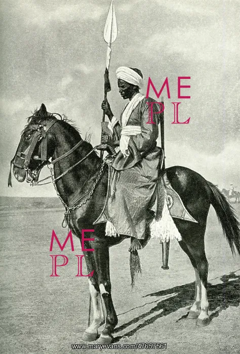  : Sheikh on horseback, Sudan Plains, East Central Africa