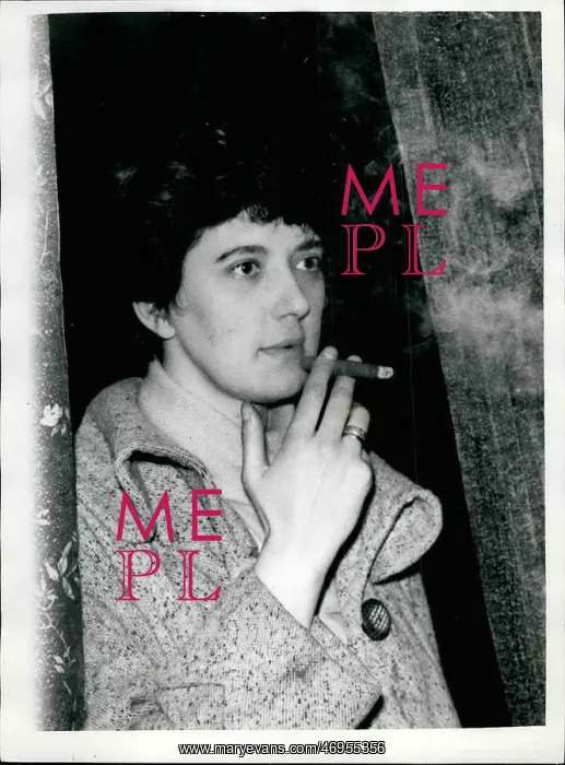 : Shelagh Delaney, playwright, with cigar : Shelagh Delaney, playwright, with cigar