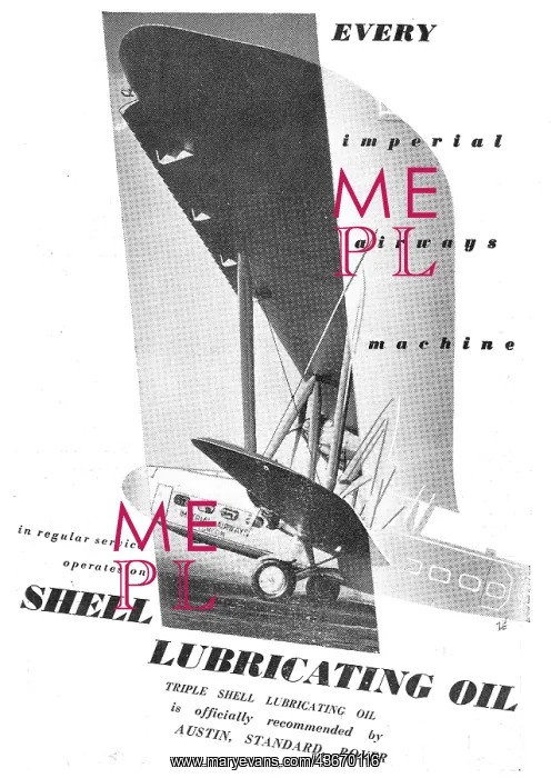 : Shell Lubricating Oils - The Choice Of Imperial Airways : Shell Lubricating Oils - The Choice Of Imperial Airways