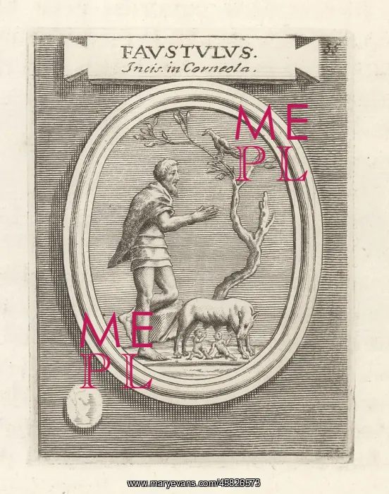: The shepherd Faustulus finding Romulus and Remus : The shepherd Faustulus finding Romulus and Remus